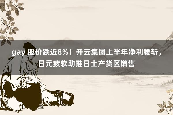 gay 股价跌近8%！开云集团上半年净利腰斩，日元疲软助推日土产货区销售