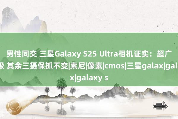 男性同交 三星Galaxy S25 Ultra相机证实：超广角升级 其余三摄保抓不变|索尼|像素|cmos|三星galax|galaxy s